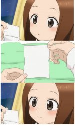 Anime Girl Smile Meme Template