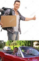 Hitchhiker Meme Template