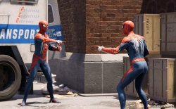 Spiderman meets Spiderman Meme Template