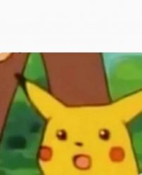 The surprised Pikachu Meme Template