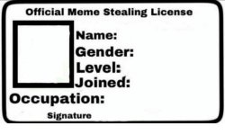 Meme License Meme Template
