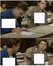 Mr. Bean copy Meme Template