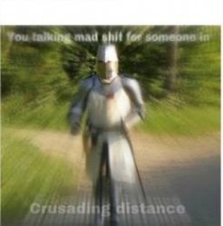 crusading distance Meme Template
