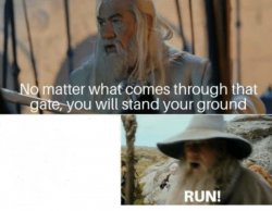 Gandalf Gate Meme Template