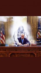 Trump guided by Jesus for better or worse Meme Template