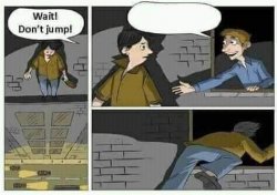 Don't Jump! Meme Template