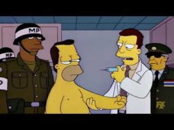 Homero inyección Meme Template