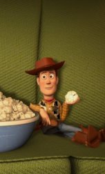 Woody eats Popcorn Meme Template