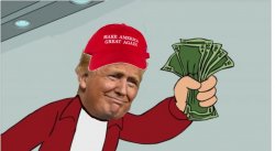 Trump shut up and take my money Meme Template