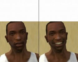 GTA: San Andreas Definitive Edition CJ face meme template, go wild with it  : r/GTA