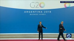 Trump Leaving Argentinian President Meme Template