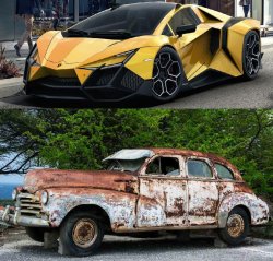 Nice Car Rusty Car Meme Template