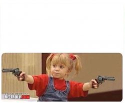 Gun girl Meme Template
