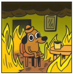 This is Fine Single Panel Meme Template