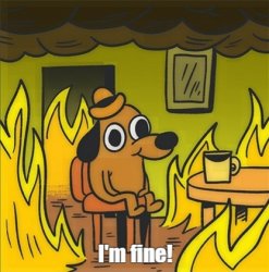 This is fine Meme Template