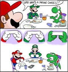Mario fortune cookie Meme Template
