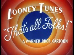 Looney Tunes, That's All Folks Meme Template