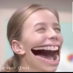 Girl Breaks Neck Because Laughing Too Much Meme Template