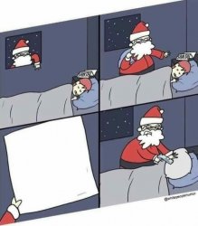Santa Letter Gun Pillow Meme Template