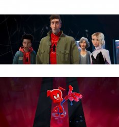 Spider-verse can this place get any weirder Meme Template