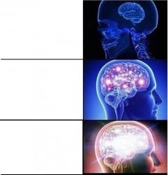 3-tier brain Meme Template