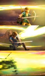 Link gets obliterated Meme Template