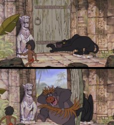 Jungle Book Door Meme Template