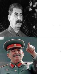 Hotline Stalin Meme Template