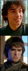 Delighted Disgusted Dustin (Yellow Ninja Storm Ranger) Meme Template