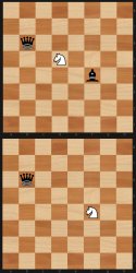 Chess Knight takes Bishop Meme Template