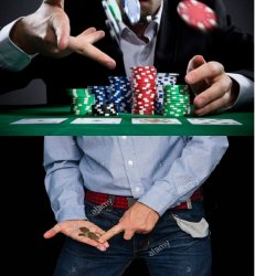 broke poker Meme Template