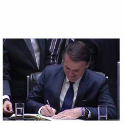 Bolsonaro, Signing Meme Template