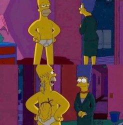 Homer skinny Meme Template