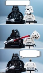 Lego Vader Kills Stormtrooper by giveuahint Meme Template