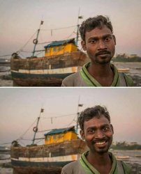 Smiling Boat Man Meme Template