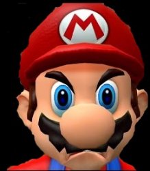 Raging Mario Meme Template