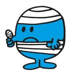 Mr. Bump from Mr. Men little miss Meme Template