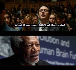 What if we used 100 % of the brain? Meme Template