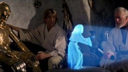 princess leia hologram only hope Meme Template