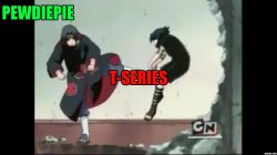 PewDiePie vs T-Series Meme Meme Template