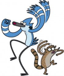 Mordecai and Rigby "OOOOOOHHHHH!!!!!" Meme Template