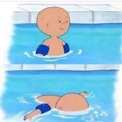 JUST...Caillou Meme Template