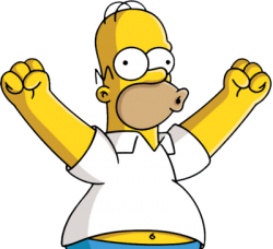 excited homer Meme Template