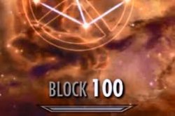 Skyrim Block 100 Meme Template