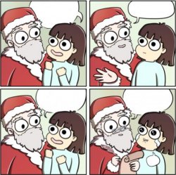 Santa Wish Christmas Meme Template