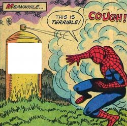 Spiderman Spray Meme Template