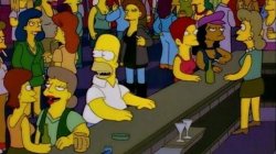 Homer Simpson Gay Bar Meme Template