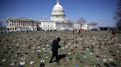 US Capitol child gun violence shoes Meme Template
