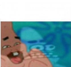 Patrick laughing seriously Meme Template