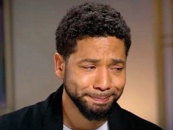 Jussie crying Meme Template